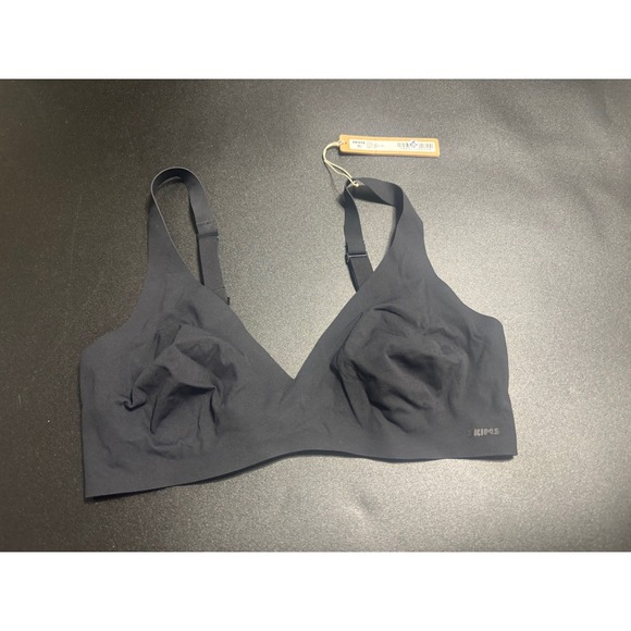 SKIMS Naked Plunge Bra Wireless Comfort‎ Everyday Lingerie Onyx Size S - Picture 1 of 5
